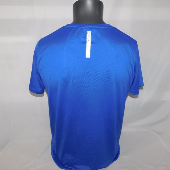 Under Armour Semi-Fitted Heat Gear RUN Blue Graphic T Shirt Mens XL - Picture 7 of 9